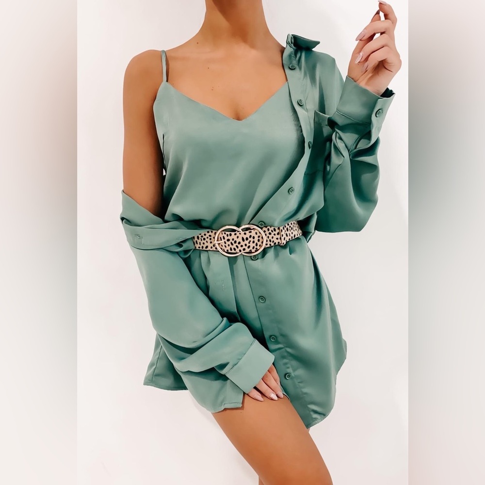 My Every Whim Satin Dress Set (Mauve)